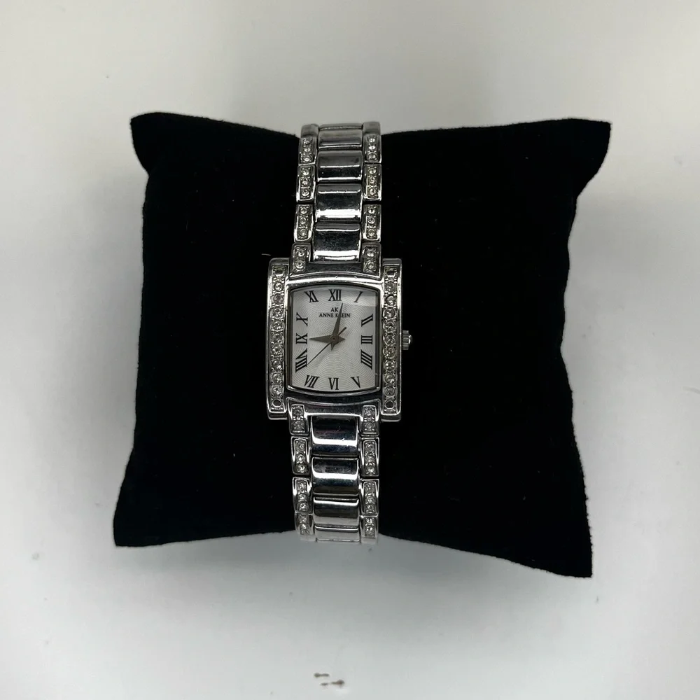 Anne Klein Wome's Elegant New Rhinestone‎ 10/7127SW Watch New Battery